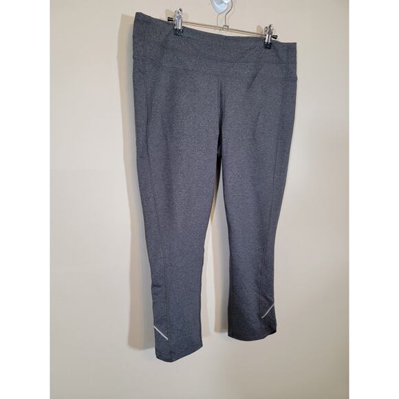 Gander Mountain Women Crop Straight Leg Pant Mid Rise Elastic Waist Gray Size XL - Picture 3 of 8